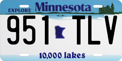 MN license plate 951TLV