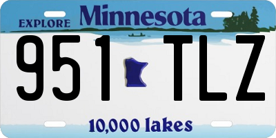 MN license plate 951TLZ