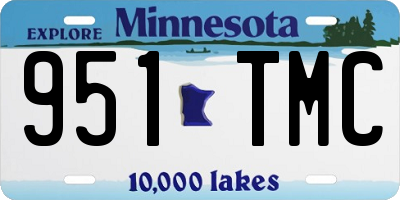 MN license plate 951TMC