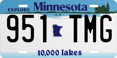 MN license plate 951TMG