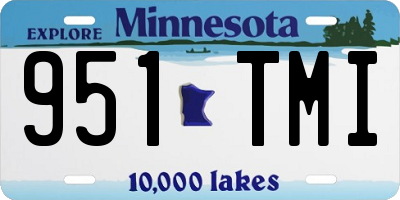 MN license plate 951TMI