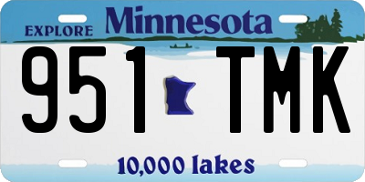 MN license plate 951TMK