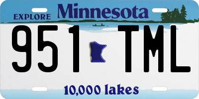 MN license plate 951TML