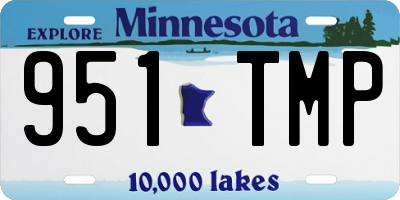 MN license plate 951TMP