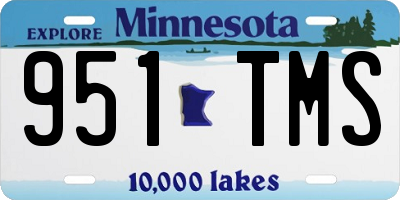 MN license plate 951TMS
