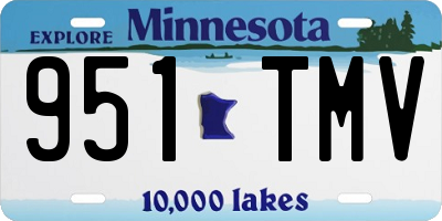 MN license plate 951TMV