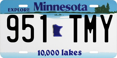 MN license plate 951TMY
