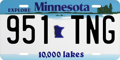 MN license plate 951TNG