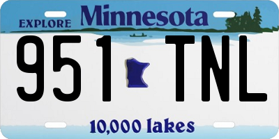 MN license plate 951TNL