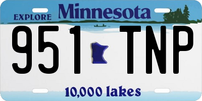 MN license plate 951TNP