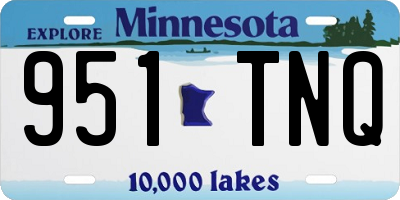 MN license plate 951TNQ