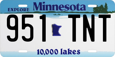 MN license plate 951TNT