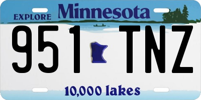 MN license plate 951TNZ