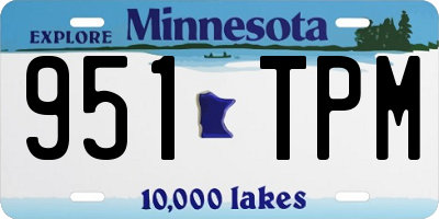 MN license plate 951TPM
