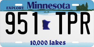 MN license plate 951TPR