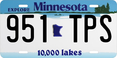 MN license plate 951TPS
