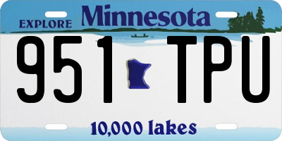 MN license plate 951TPU