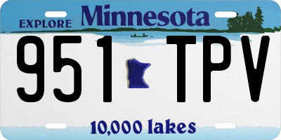 MN license plate 951TPV