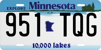 MN license plate 951TQG