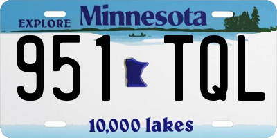 MN license plate 951TQL