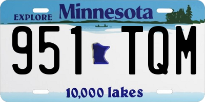 MN license plate 951TQM