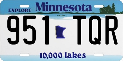 MN license plate 951TQR