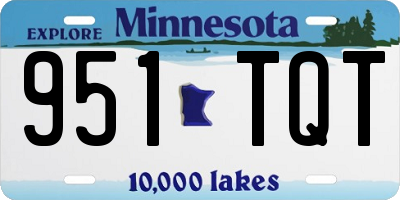 MN license plate 951TQT