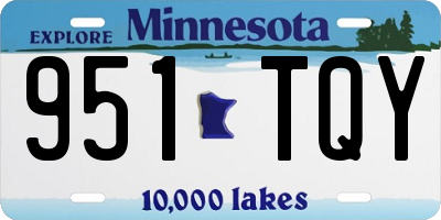 MN license plate 951TQY