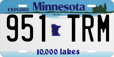 MN license plate 951TRM