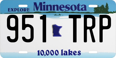 MN license plate 951TRP