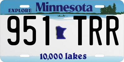 MN license plate 951TRR