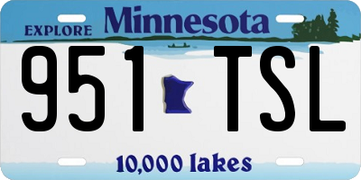 MN license plate 951TSL