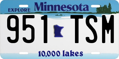 MN license plate 951TSM