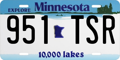 MN license plate 951TSR