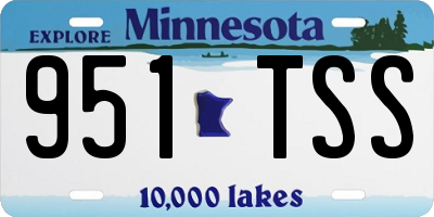 MN license plate 951TSS