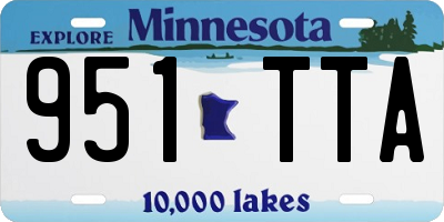 MN license plate 951TTA