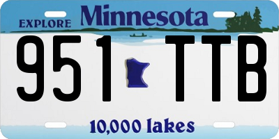 MN license plate 951TTB