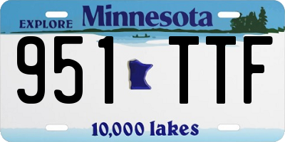 MN license plate 951TTF