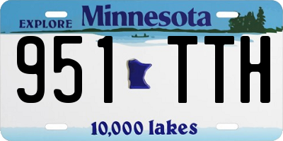 MN license plate 951TTH