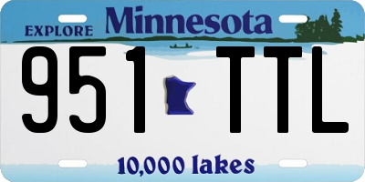 MN license plate 951TTL