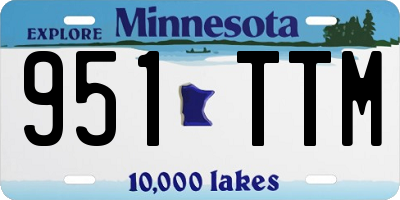 MN license plate 951TTM
