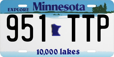 MN license plate 951TTP