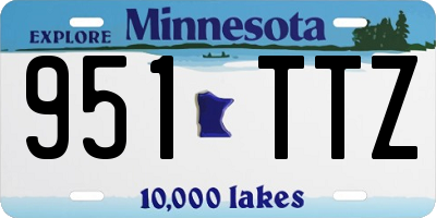 MN license plate 951TTZ