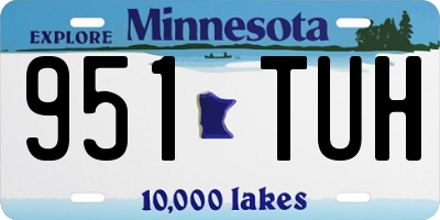MN license plate 951TUH