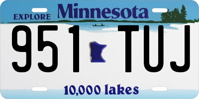 MN license plate 951TUJ