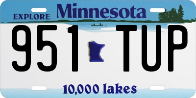 MN license plate 951TUP