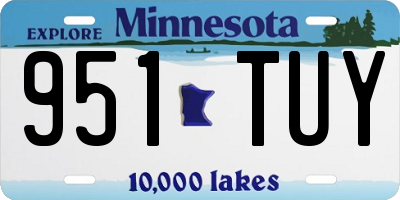 MN license plate 951TUY