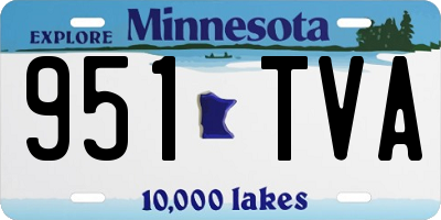 MN license plate 951TVA