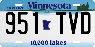 MN license plate 951TVD