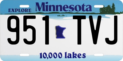 MN license plate 951TVJ